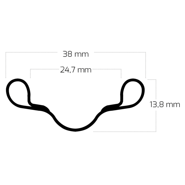 Rigida - Rigida Velg ryde westwood v38 635 x 24c aluminium 36 gaats 14g - zwart
