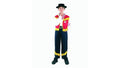 Clown kinderkostuum cowboy 7-9 jaar