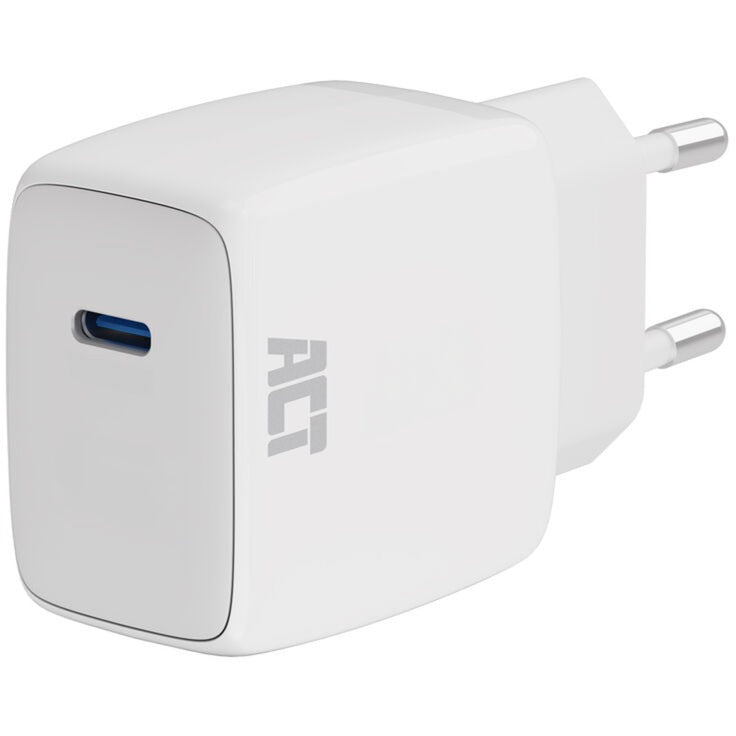 Act connectivity usb-c lader 35w met power delivery pps en ganfast (wit)