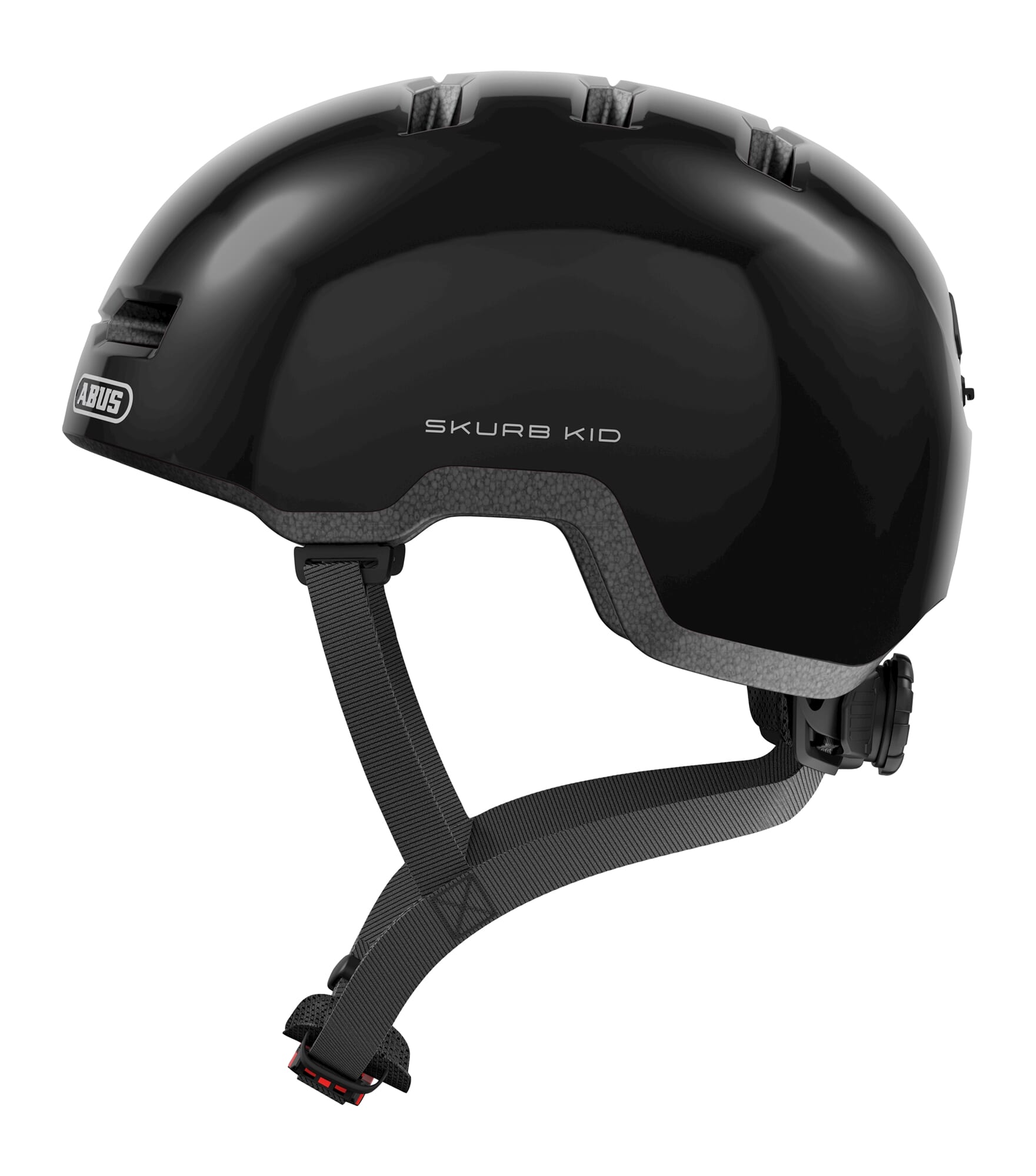 Abus skurb kid - fietshelm - kinderen shiny black m (50 - 55 cm)