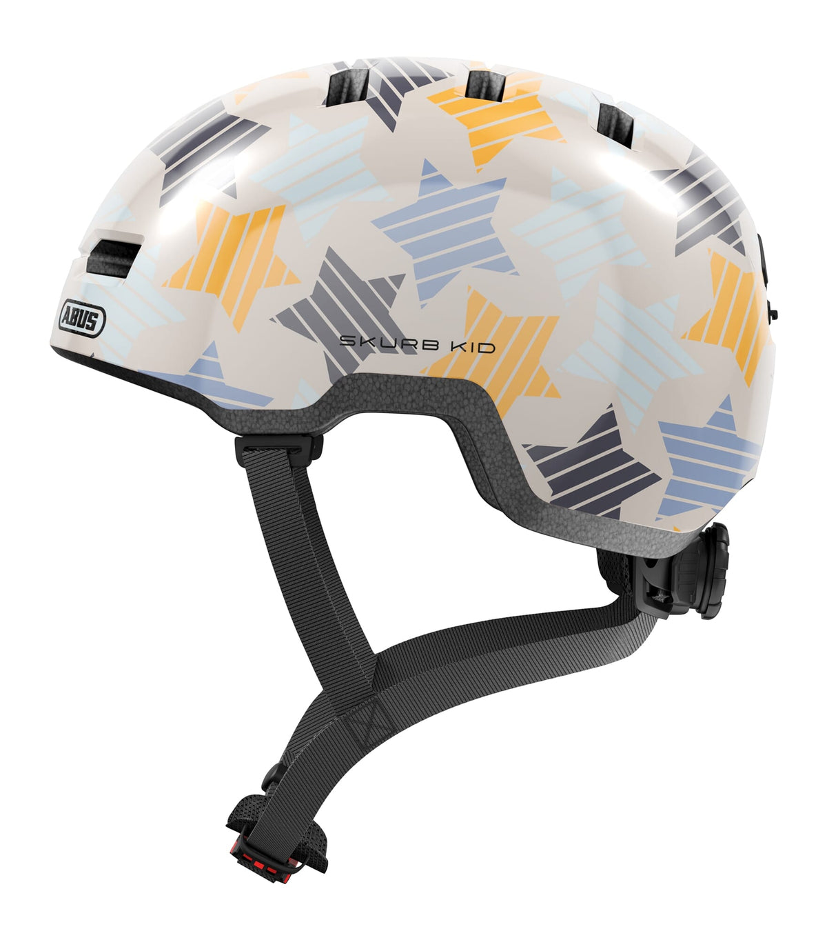 Abus skurb kid - fietshelm - kinderen grey stars s (45 - 50 cm)