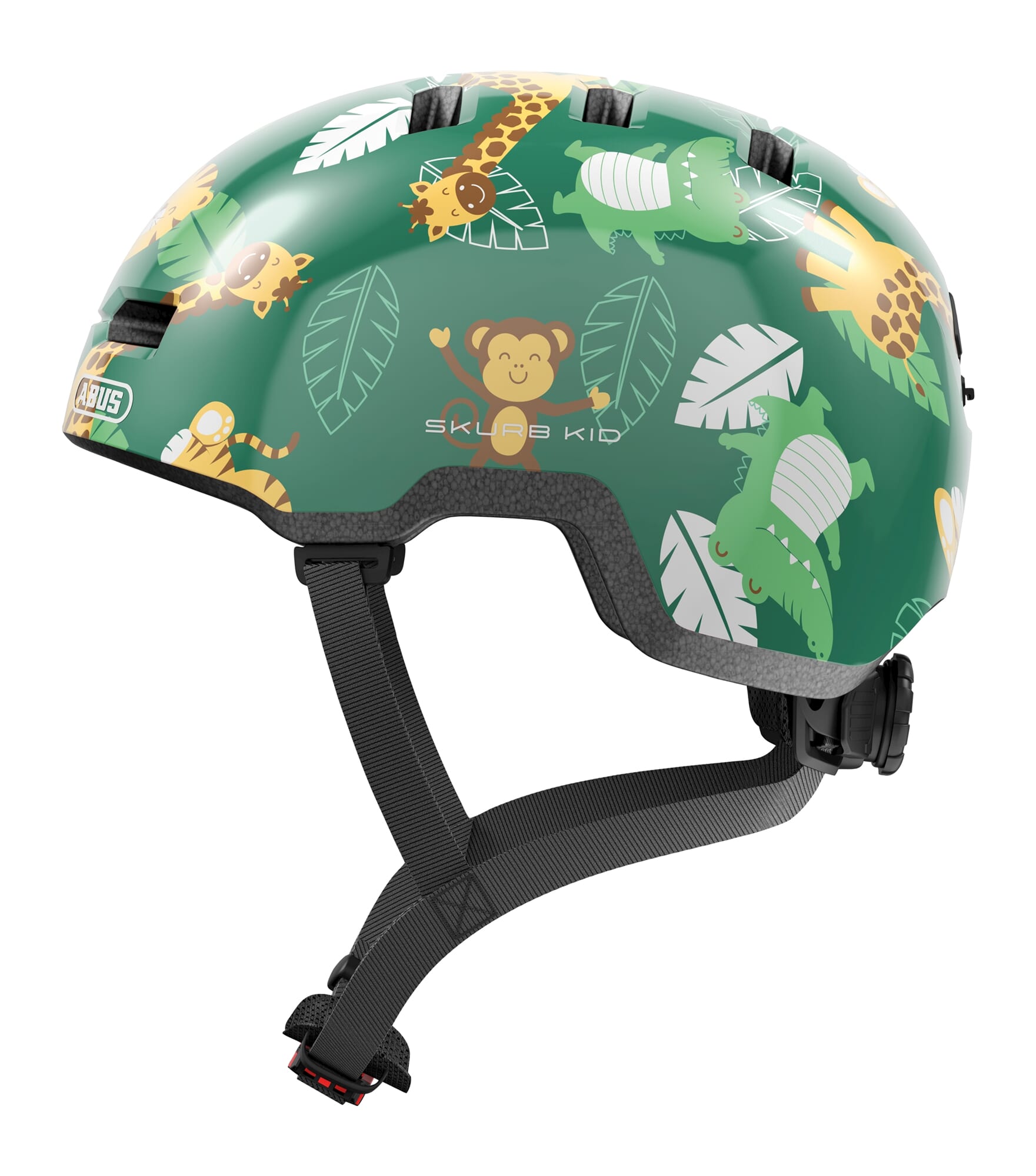 Abus - helm skurb kid green jungle s 45-50cm