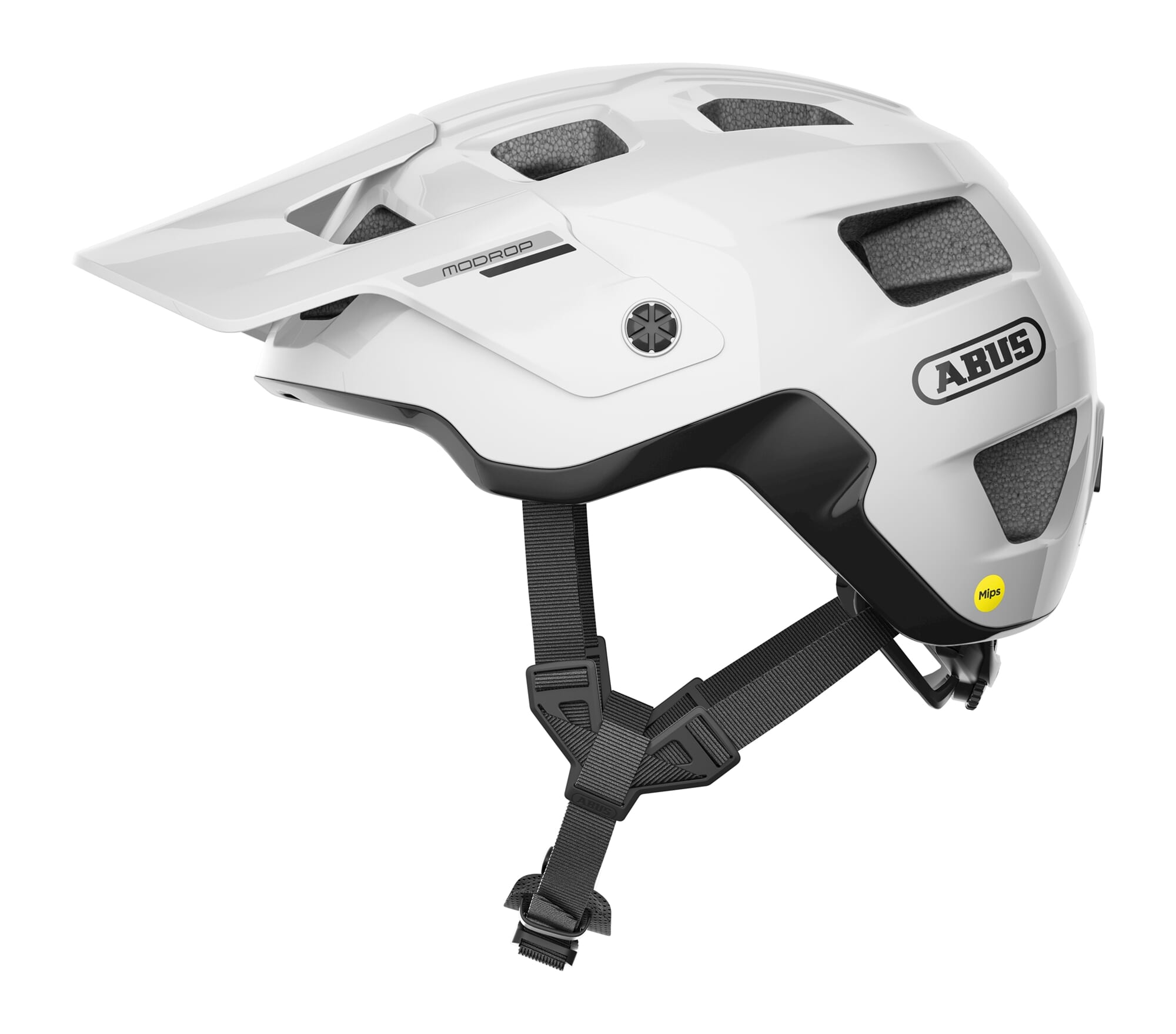 Abus helm modrop mips shiny white l 57-61cm