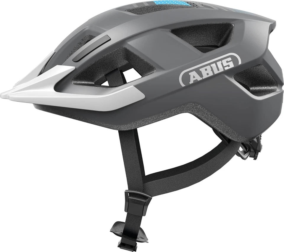 Abus - helm aduro 3.0 led race grey m 52-58cm