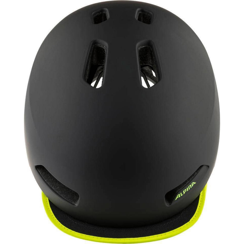 Alpina sports urban helm brooklyn 52-57 mat zwart geel