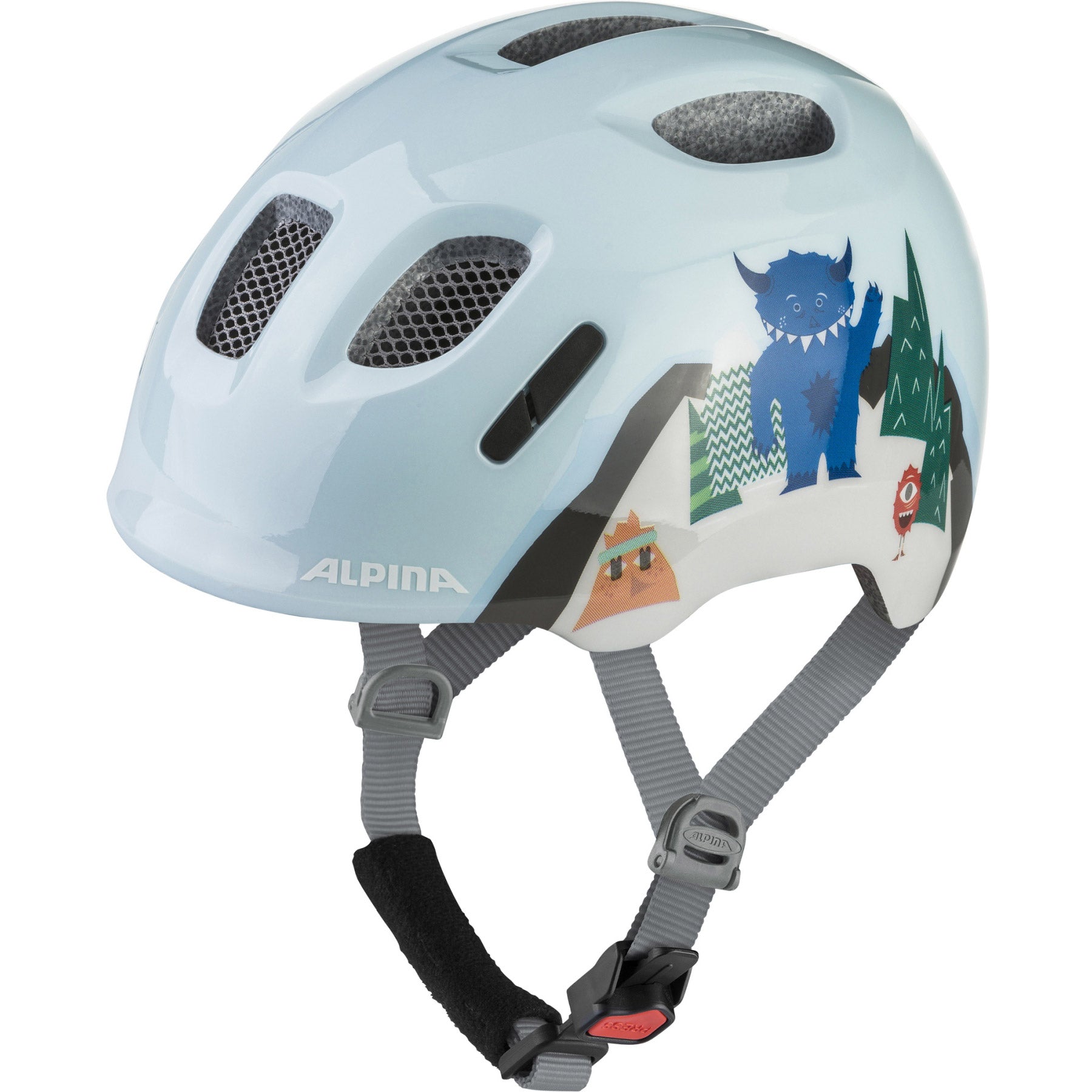 Olympic sportswear alpina sports kinderhelm ximo 2 mountain monster 47-51 glans