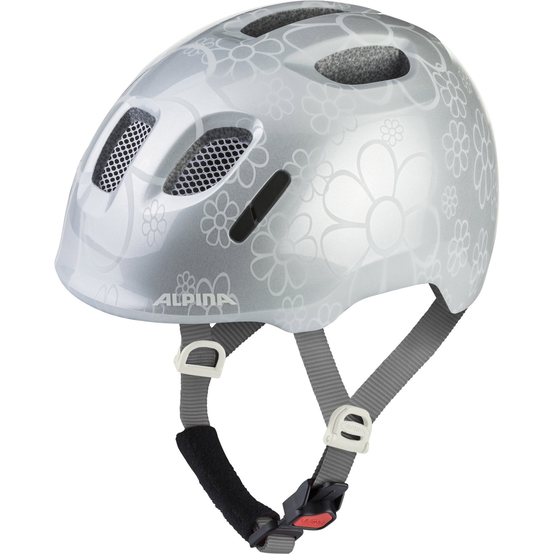 Olympic sportswear alpina sports kinderhelm ximo 2 silver flower 47-51 glans