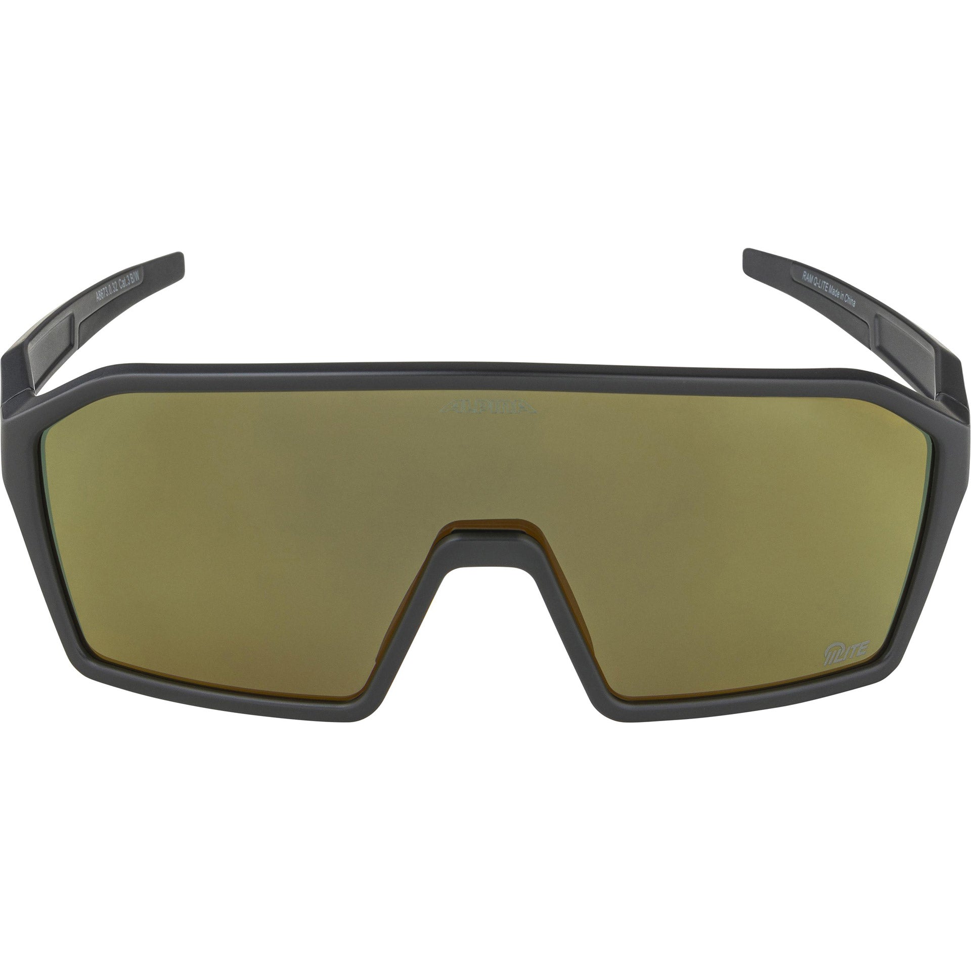 Olympic Sportswear - Olympic Sportswear sports sportbril ram q-lite gouden spiegel zwart