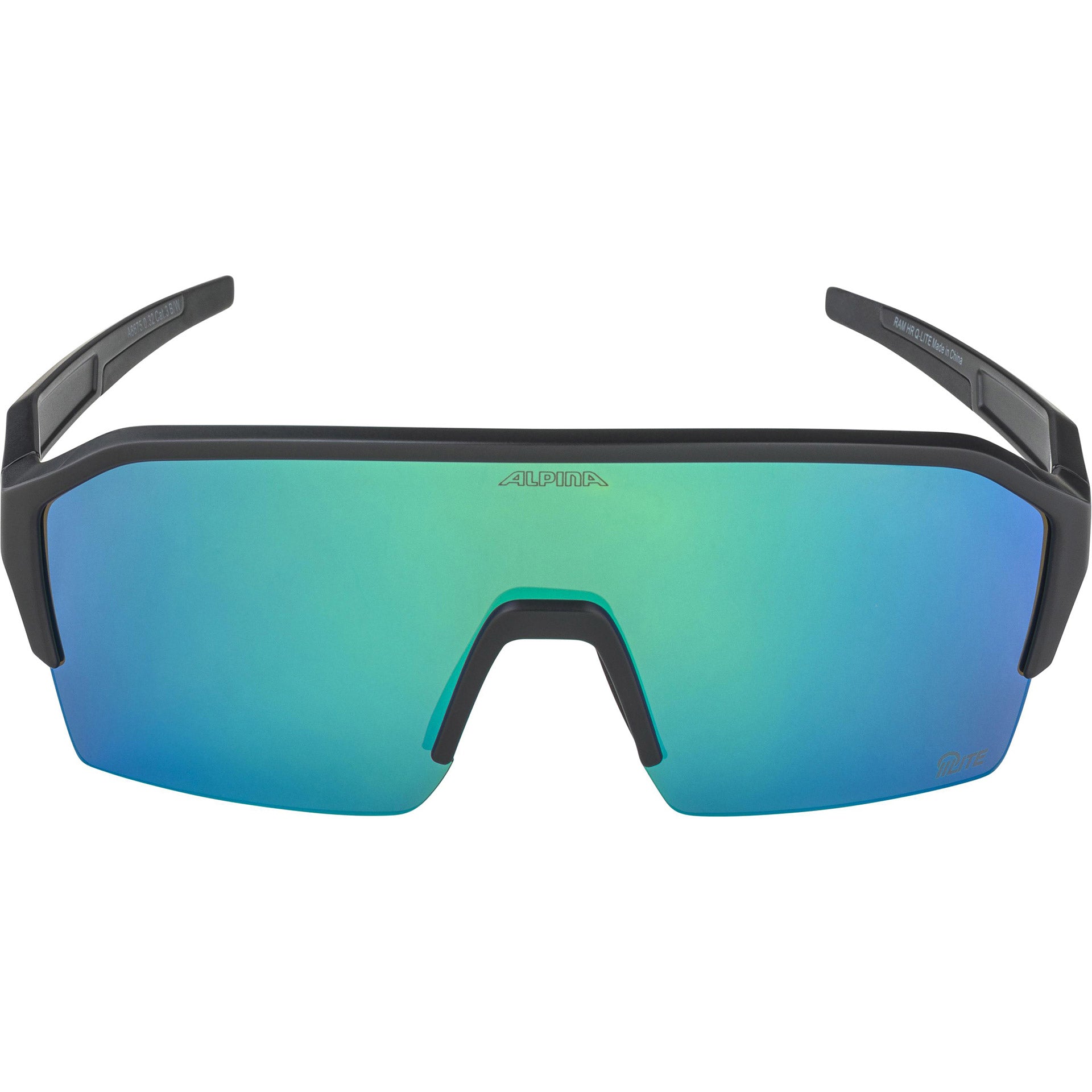 Olympic Sportswear - Olympic Sportswear sports sportbril ram hr q-lite jade spiegellens zwart
