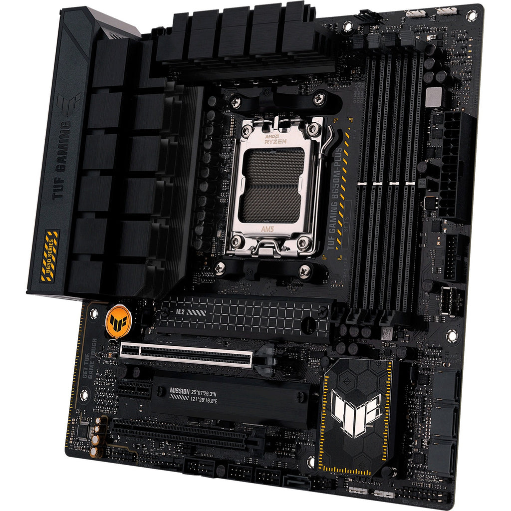Asus tuf gaming b650m-plus socket am5 moederbord (zwart, raid, 2.5 gb-lan, sound, µatx)