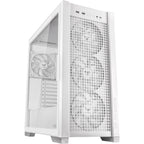 Asus tuf gaming gt302 argb midi tower behuizing (wit | 2x usb-a | 1x usb-c | rgb | tempered glass)