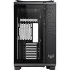 Asus tuf gaming gt502 plus midi tower behuizing (zwart | 2x usb-a | 1x usb-c | tempered glass)