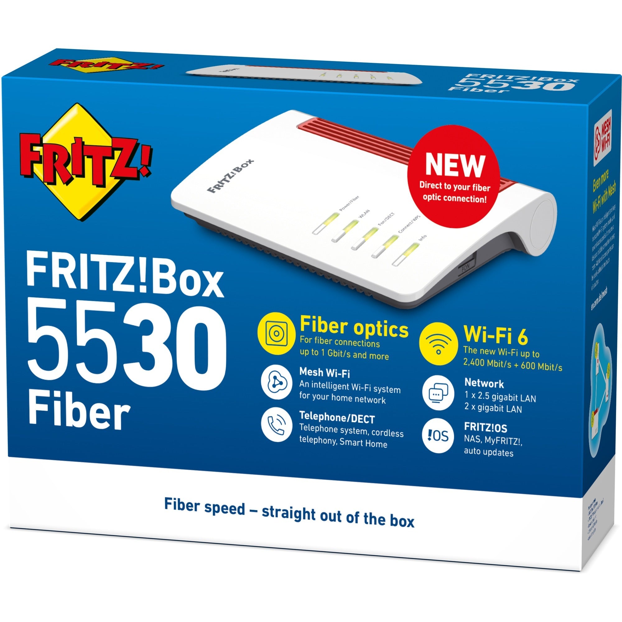 Fritz! box 5530 fiber xgs-pon router (wit)