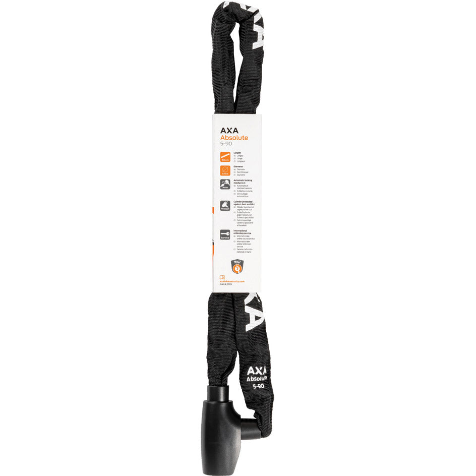 Axa - Kettingslot absolute 5-90cm zwart