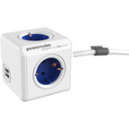 Allocacoc powercube | extended usb | stekkerdoos stekkerdoos (wit grijs)