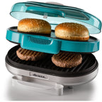 Ariete party time hamburger maker 0205 01 elektrische bakplaat (lichtblauw wit)