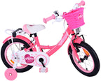 Volare Ashley Kinderfiets Meisjes 14 inch Roze Rood Twee Handremmen