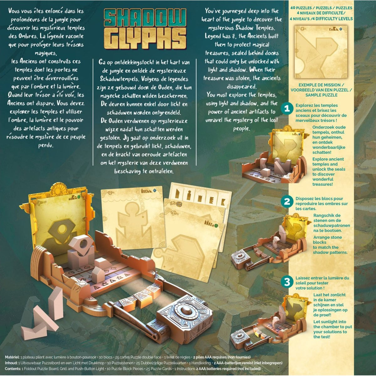 Asmodee logiquest shadow glyphs spel breinbreker