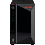 Asustor nimbustor 2 as5402t nas (zwart, lan, usb, hdmi)