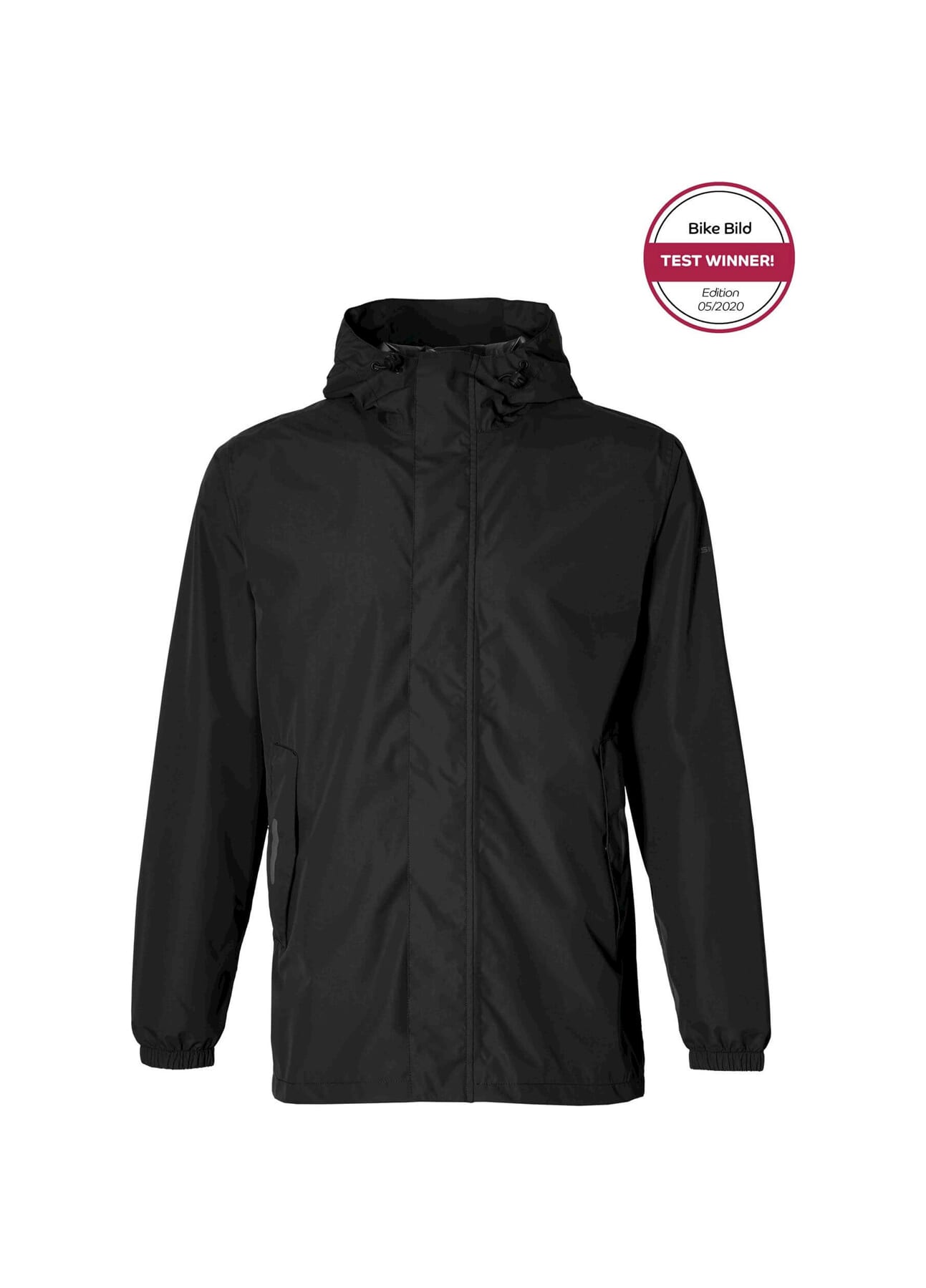 Basil - regenjas hoga unisex jet black s