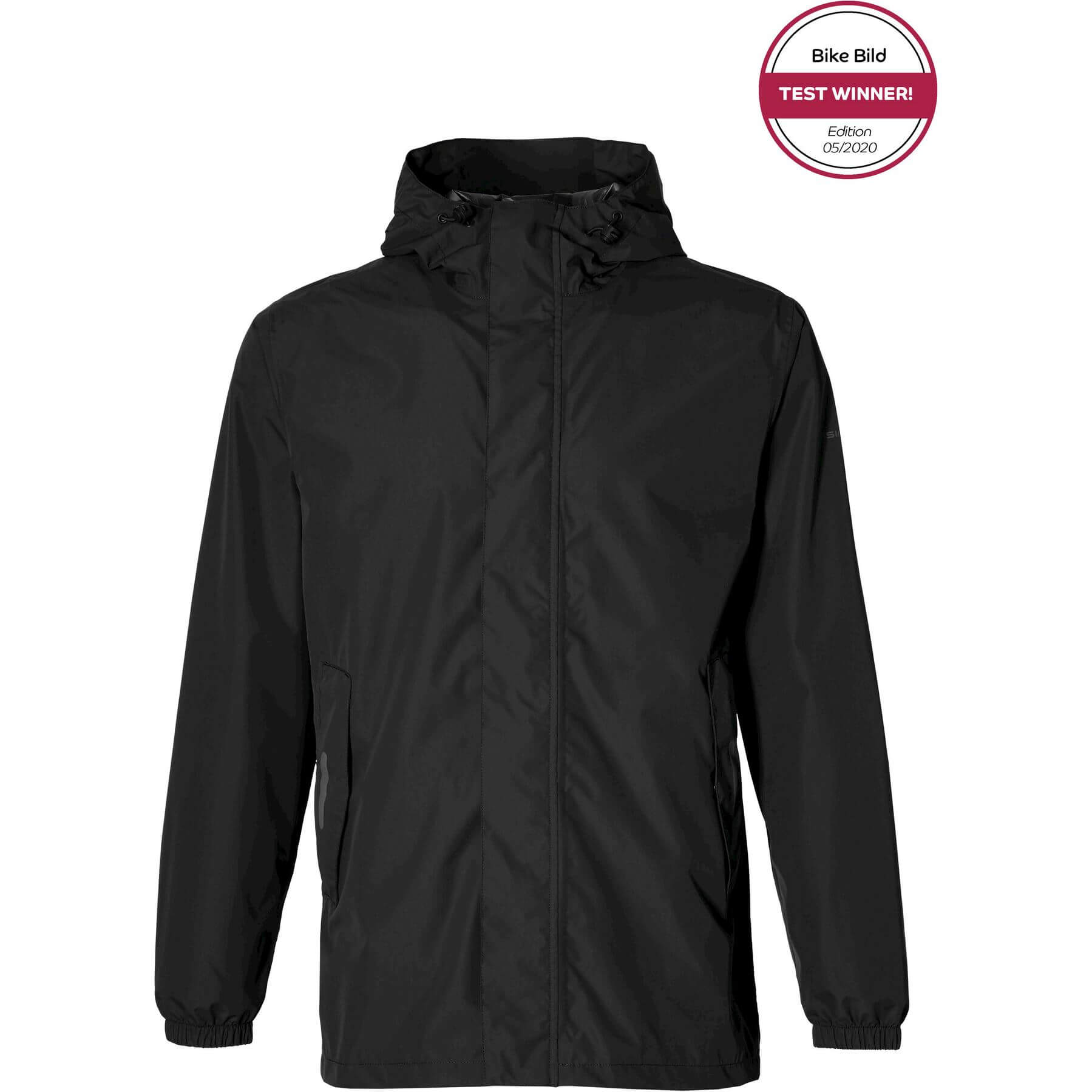 Basil - regenjas hoga unisex jet black l
