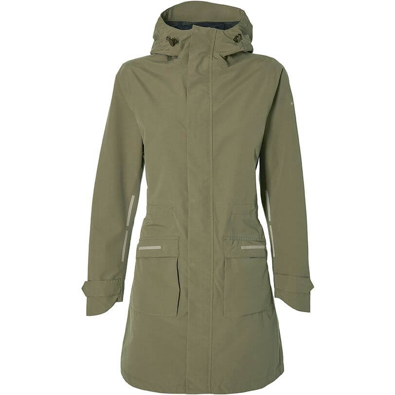 Basil - regenparka mosse dames olive green m