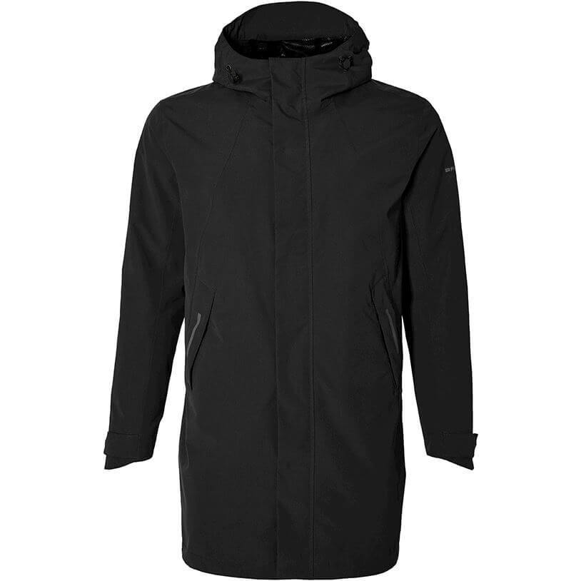 Basil - regenparka mosse heren jet black m