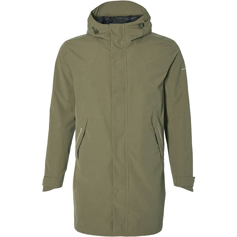 Basil - regenparka mosse heren olive green m