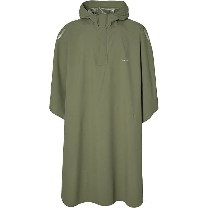 Basil - poncho hoga unisex olive green one size