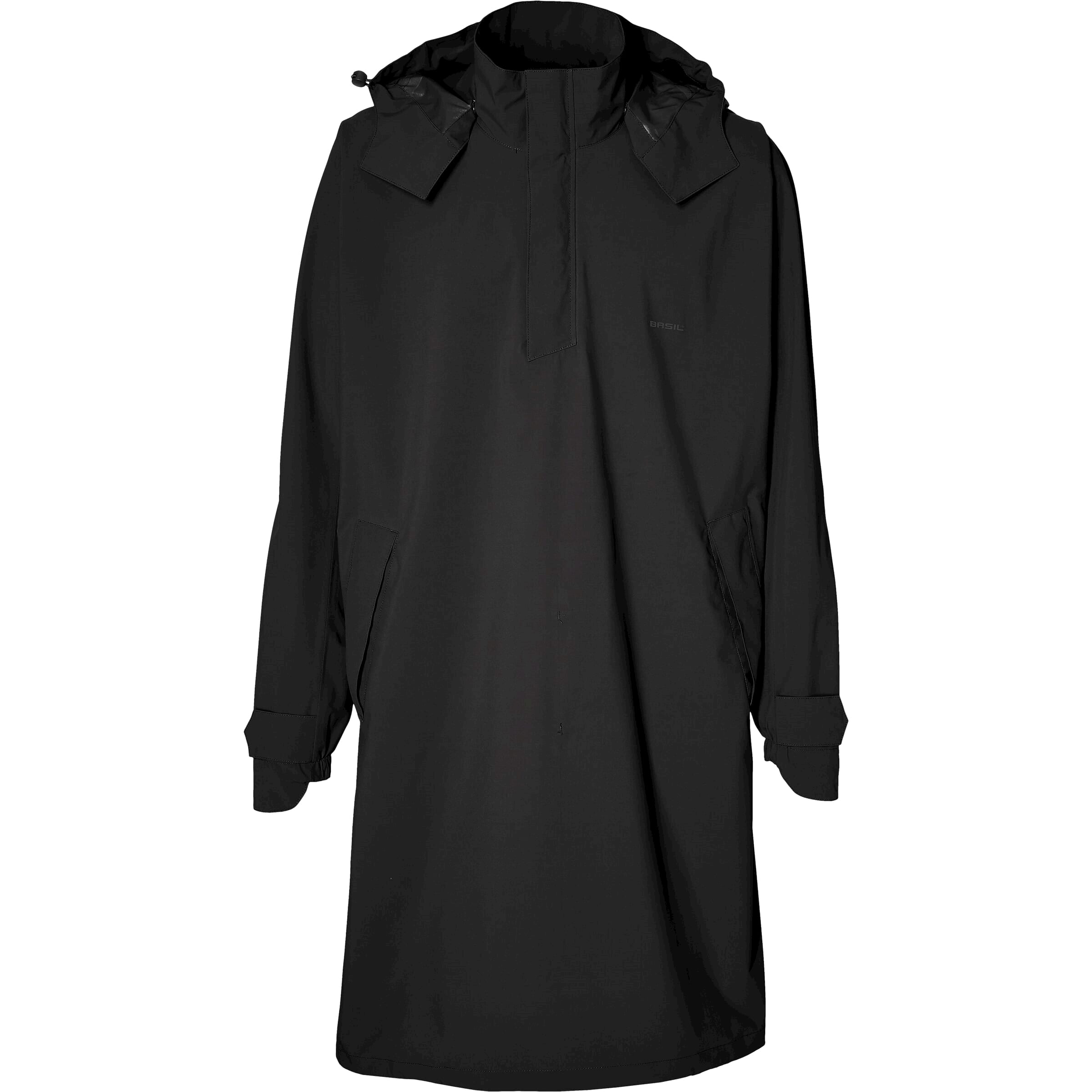 Basil - poncho mosse unisex jet black xl/xxl