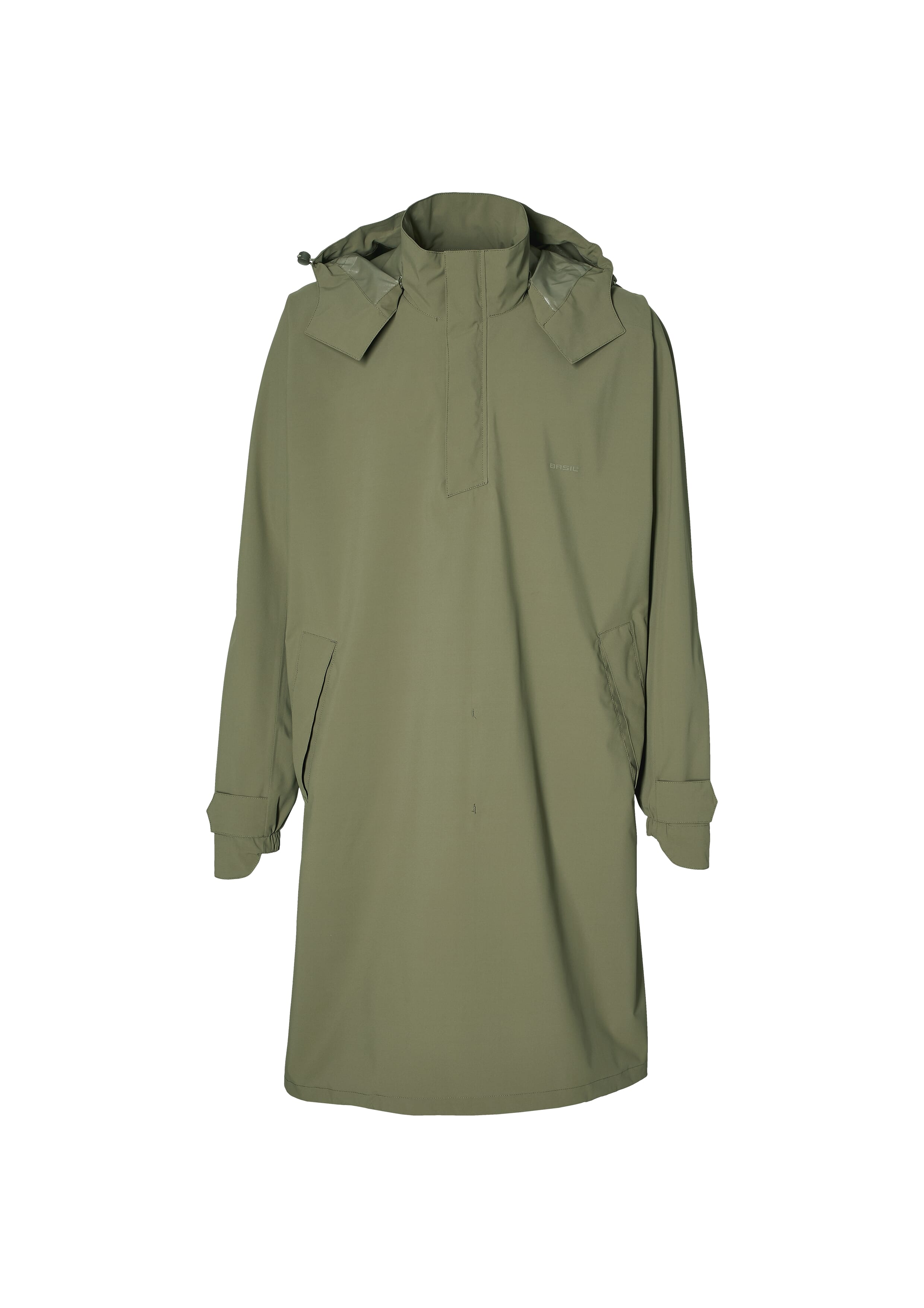 Basil - poncho mosse unisex olive green xl/xxl