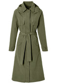 Basil - trenchcoat mosse dames olive green xxl