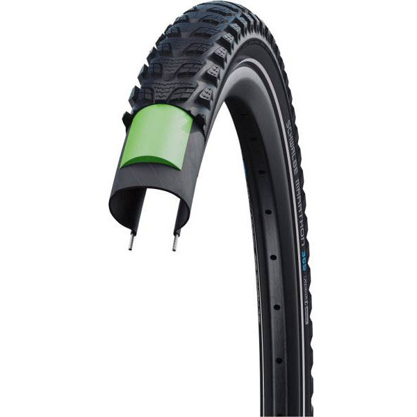 Pneu Schwalbe Marathon 365 GreenGuard 28 x 1.40"/ 37-622mm - noir avec reflet