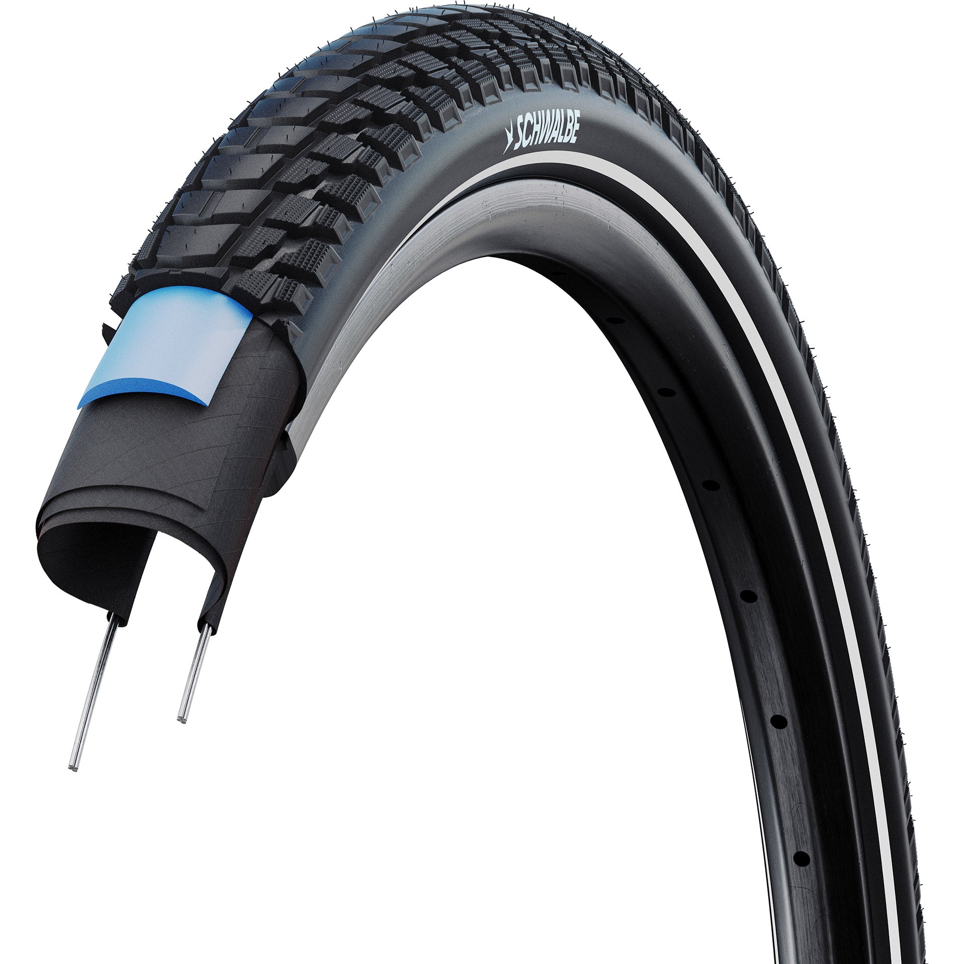 Schwalbe - draadband marathon plus tour perf 55-622 +r zwart