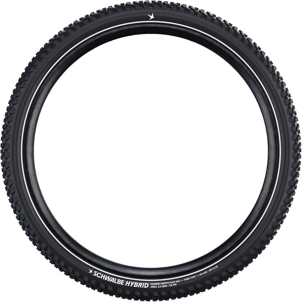 Schwalbe - vouwband johnny watts plus hybrid 365 60-584 +r zwart