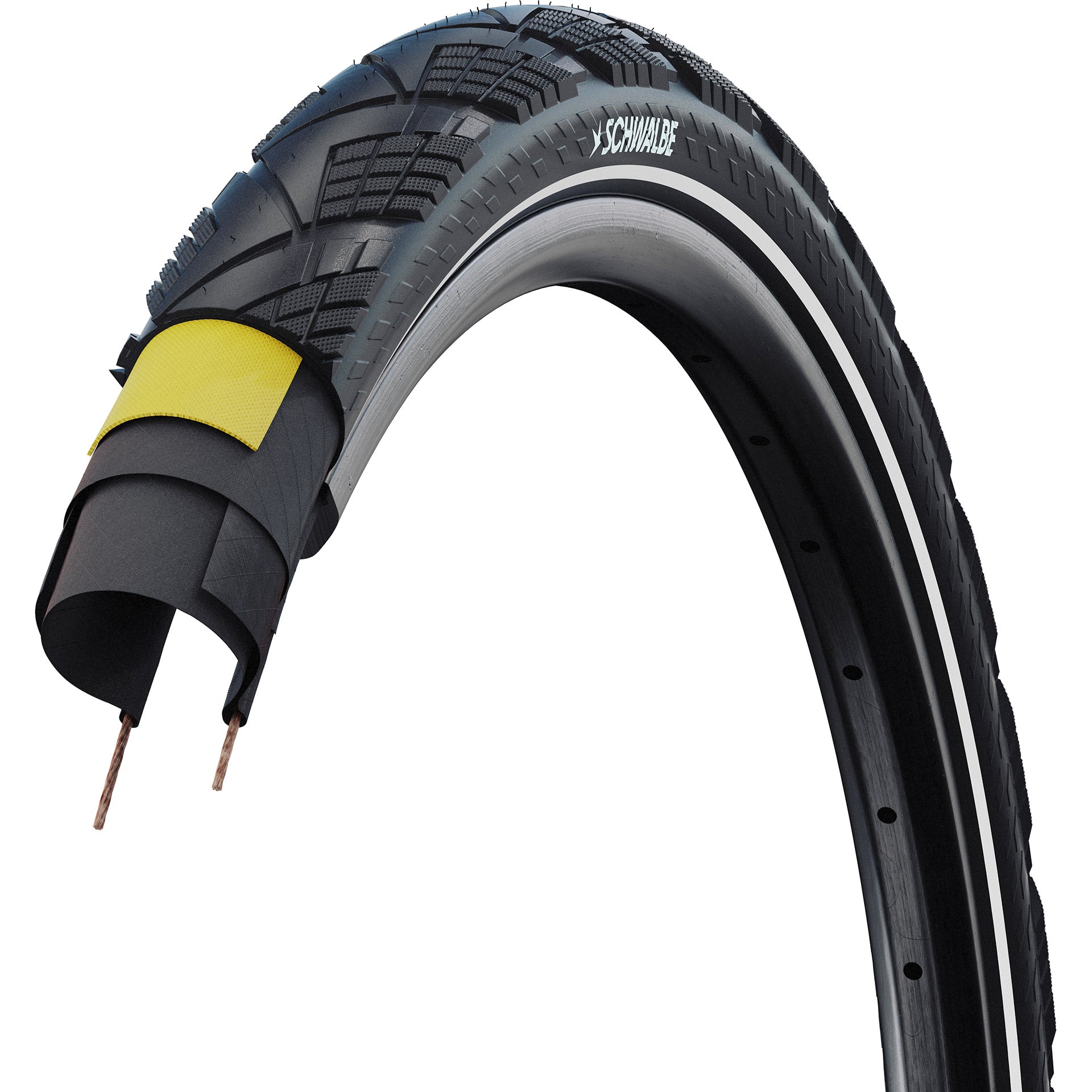 SCHWALBE - SCHWALBE vouwband marathon efficiency pro 55-622 +r zwart
