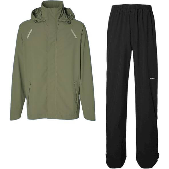 Basil - regenpak hoga unisex olive green xl
