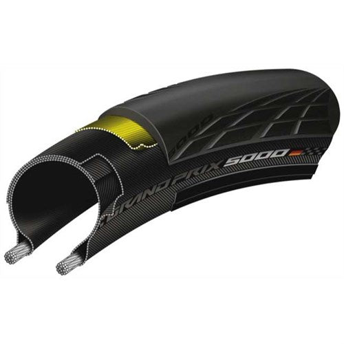 Continental Tire (30-622) 700-30c Grand Prix 5000 pneu pliable noir