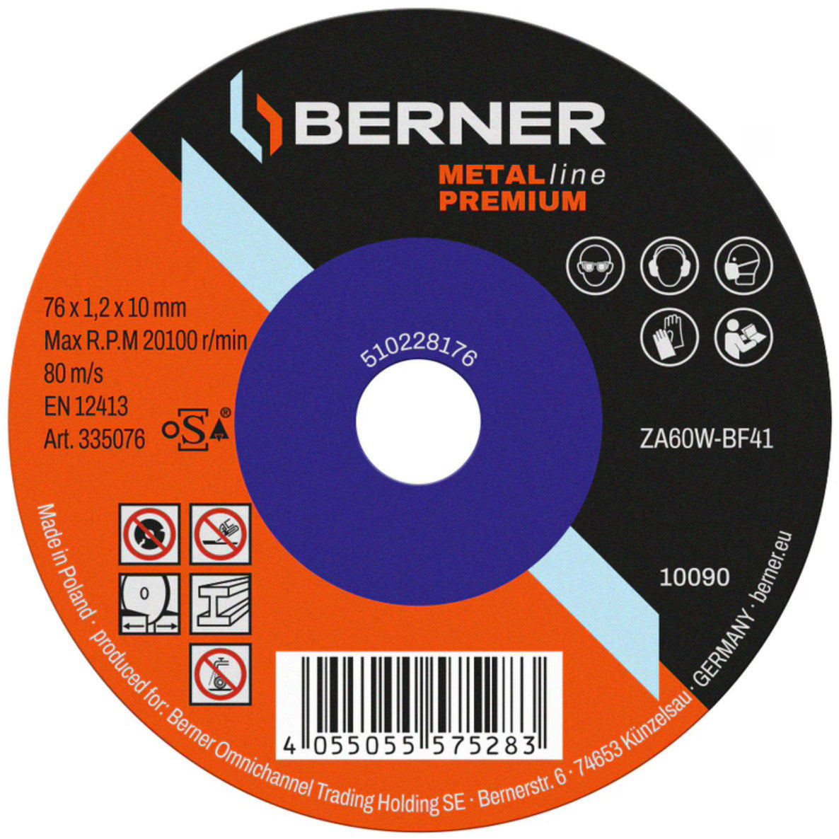 Cema - Cema Berner slijpschijf metalline premium 76mm (25st)