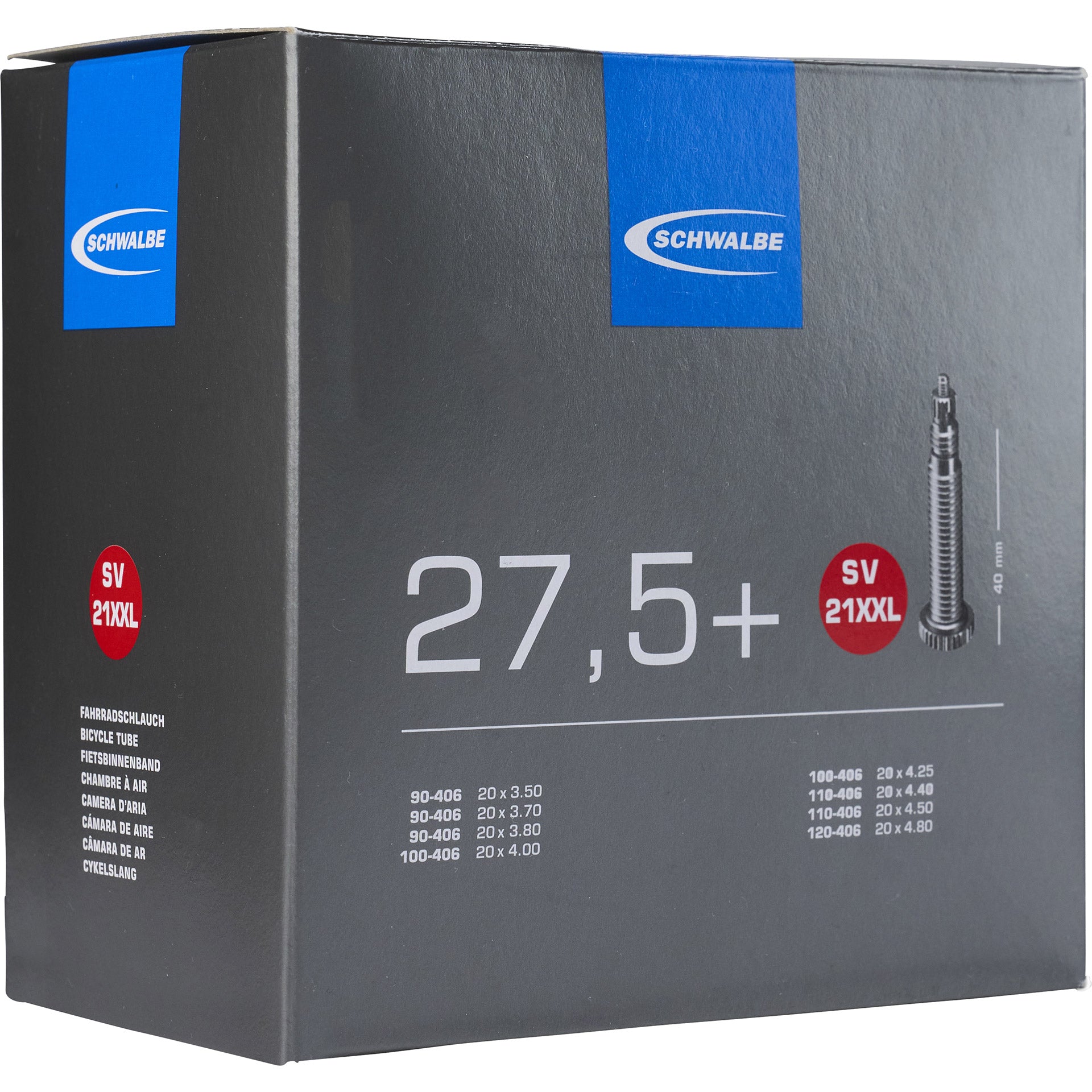 Schwalbe - binnenband sv21xxl 275" 90/120-584 40mm