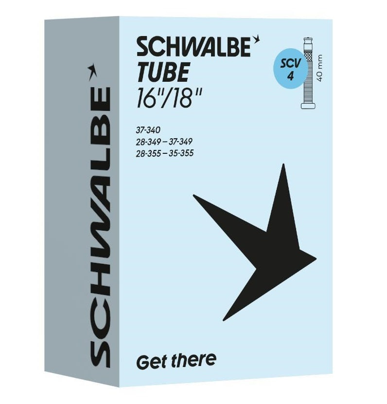 Schwalbe - binnenband scv4 16/18 inch 28/37-340/355 clik valve 40mm