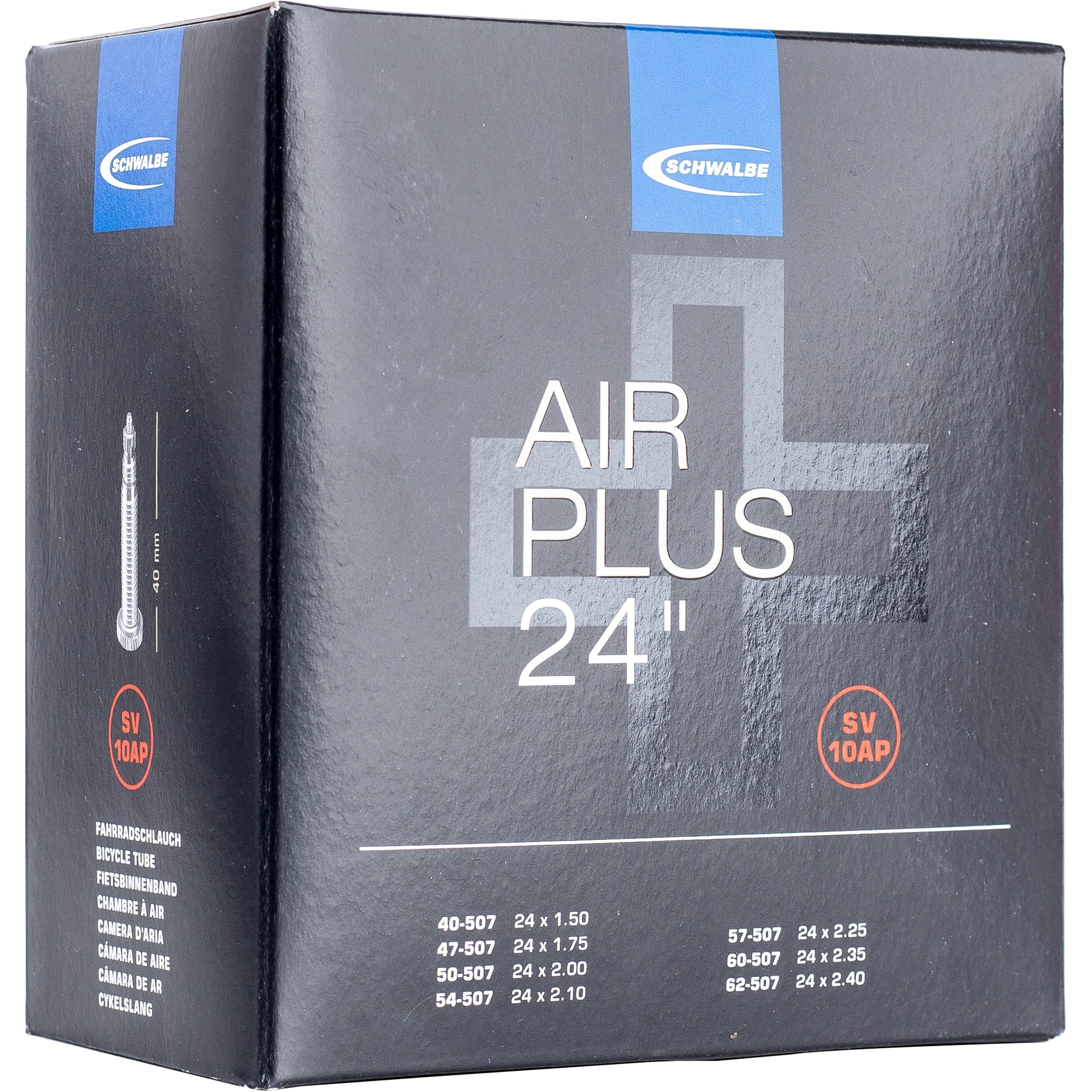 Chambre à air Schwalbe Sv10ap airplus 24 pouces 40/62-507 ib 40mm