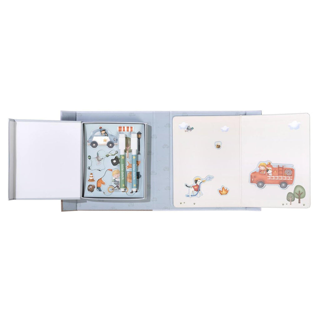Little Dutch - Little Dutch whiteboard kleurset - jim voertuigen