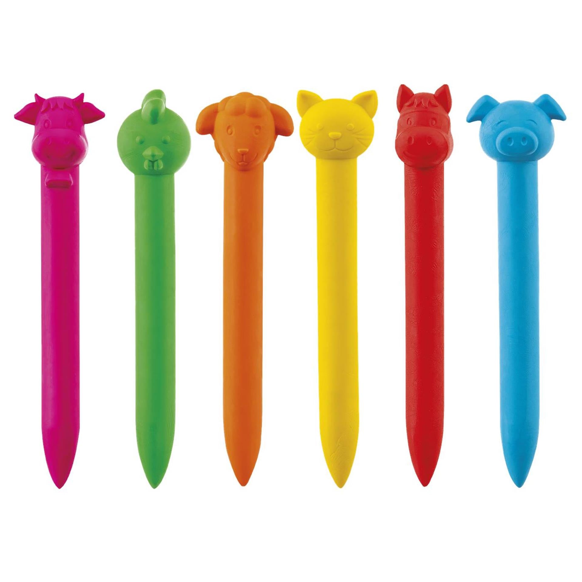 Fien & Teun - Fien & Teun waskrijtjes - creatief speelgoed - tekenen voor peuters kleuters - boerderij dieren - bambolino toys - vanaf 3 jaar