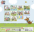 Fien & Teun - Fien & Teun creatieve stempelset stempels en gekleurde kaarten - creatief educatief speelgoed - boerderij speelgoed - vanaf 3 jaar - bambolino toys