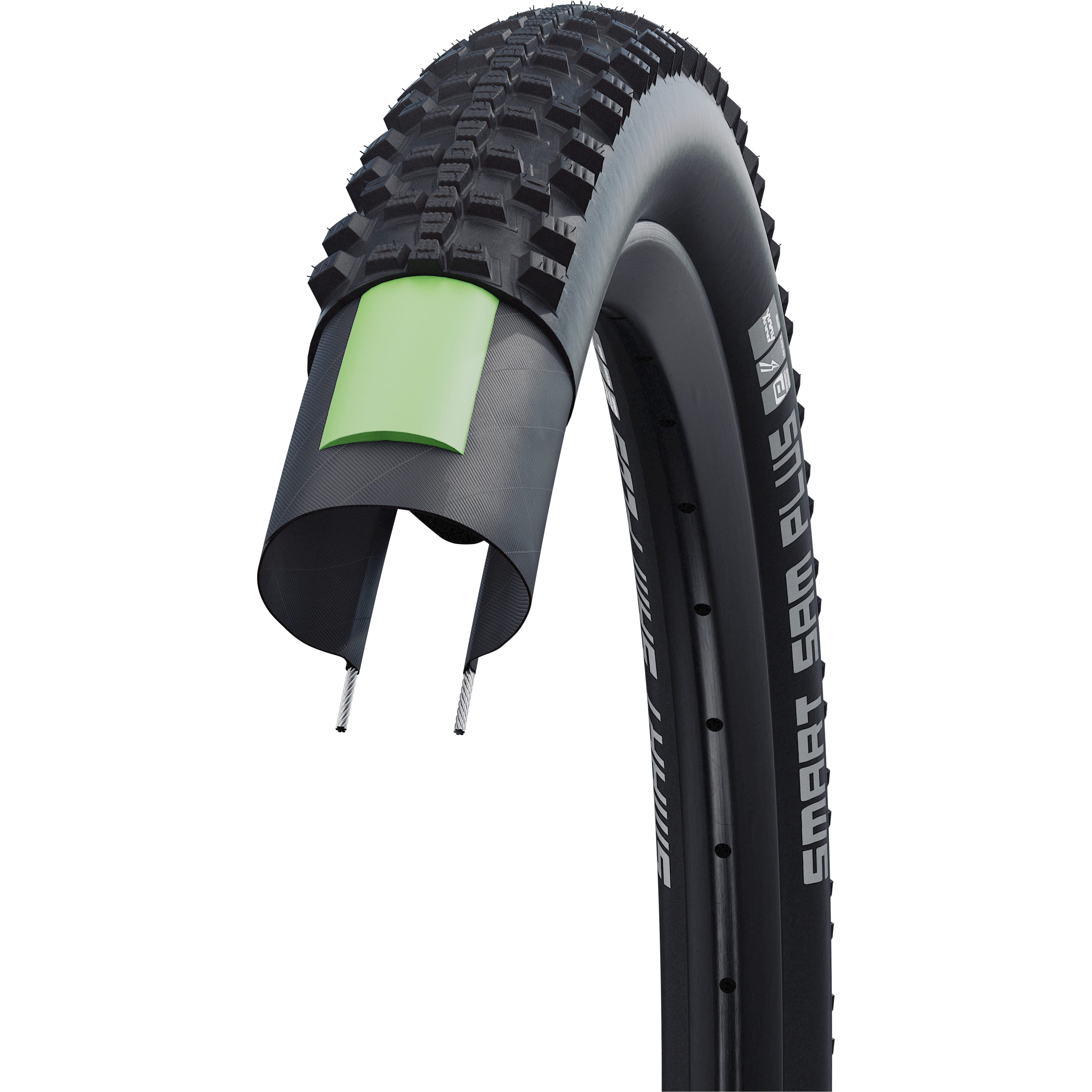 Pneu extérieur Schwalbe Smart Sam Plus Performance 27,5 x 2,35 noir refl