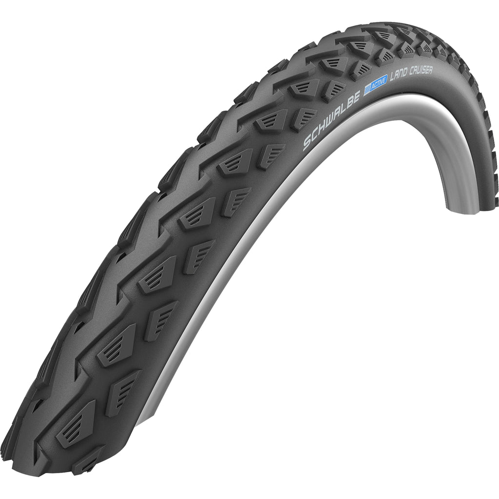 SCHWALBE - SCHWALBE Land cruiser - wired - green compound - k-guard - 26x2.00 - black