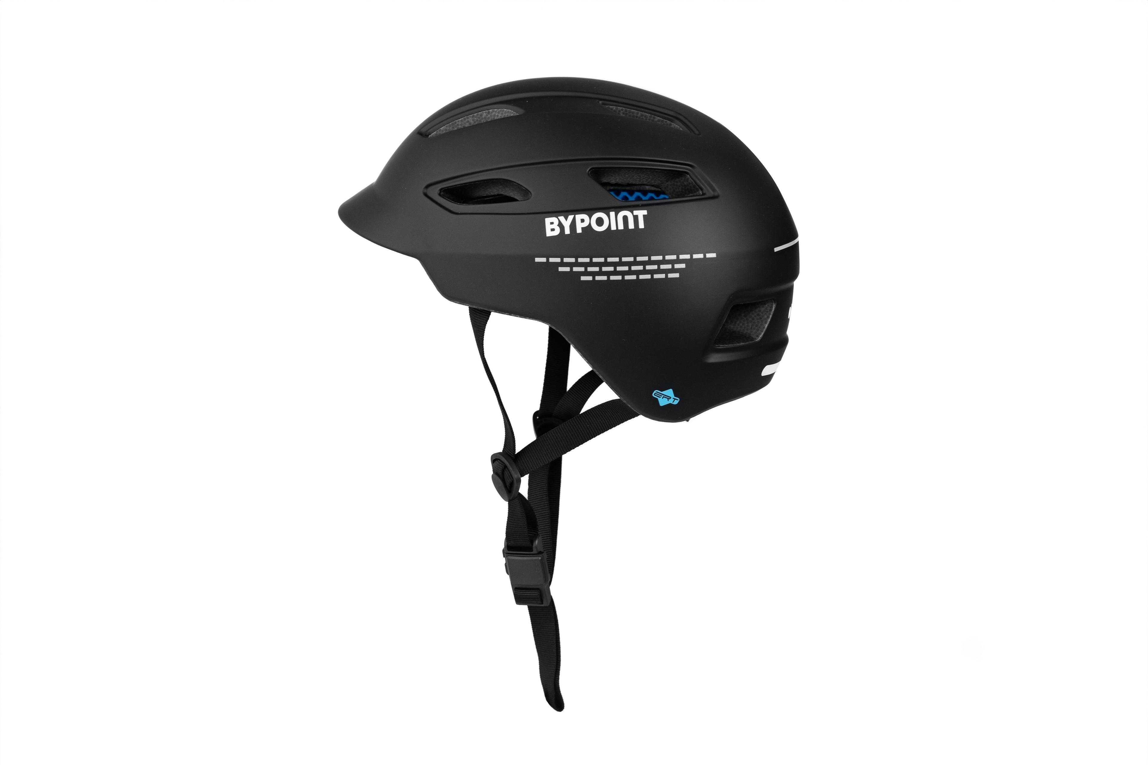 Bypoint helm u-ert fl mat zwart l 58-61cm