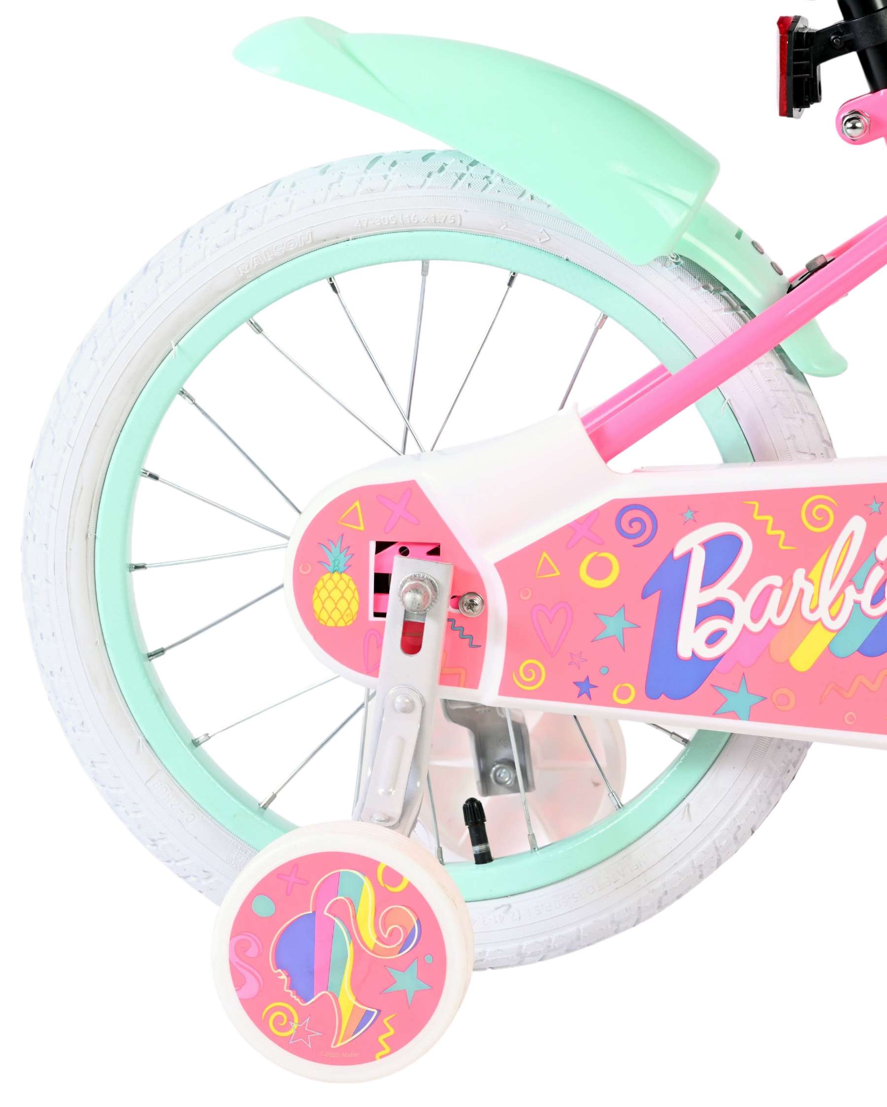 Barbie - Barbie kinderfiets - meisjes - 16 inch - roze