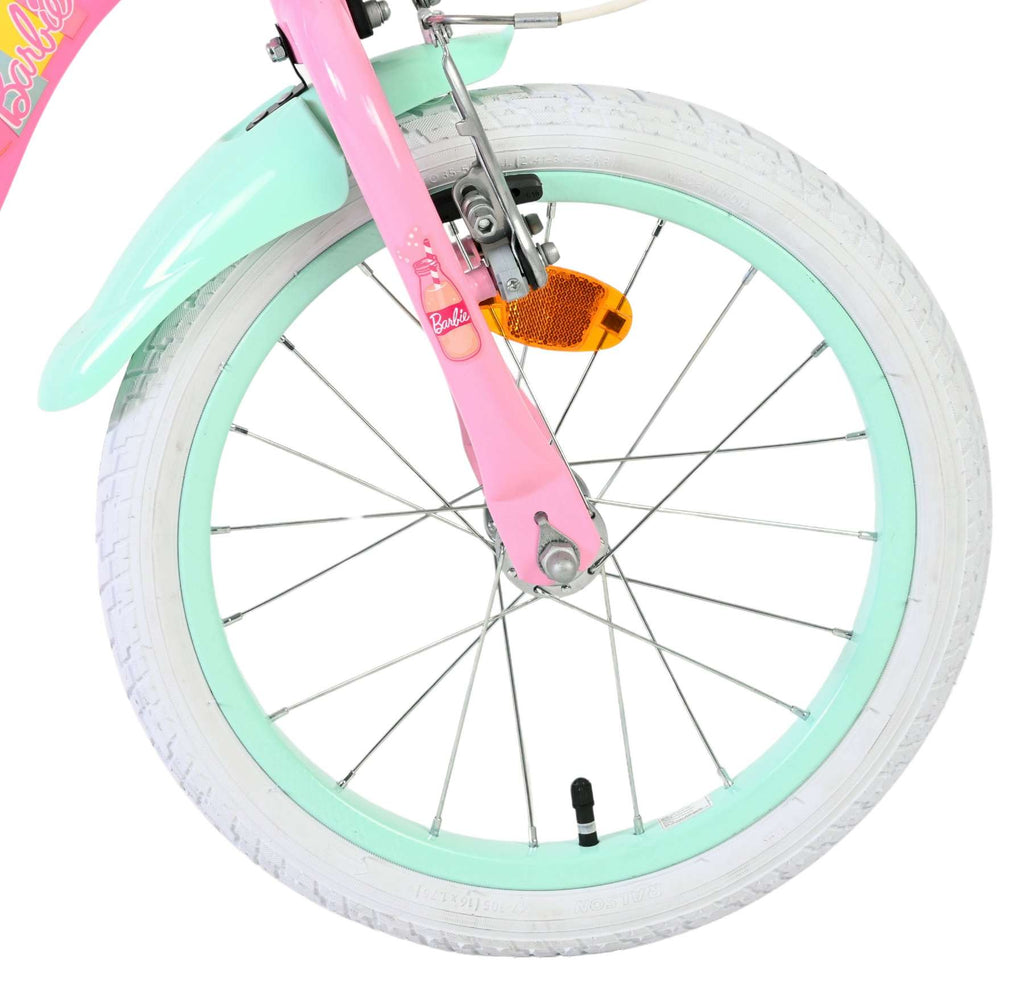 Volare barbie kinderfiets - meisjes - 16 inch - roze - twee handremmen